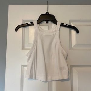 White crop top
